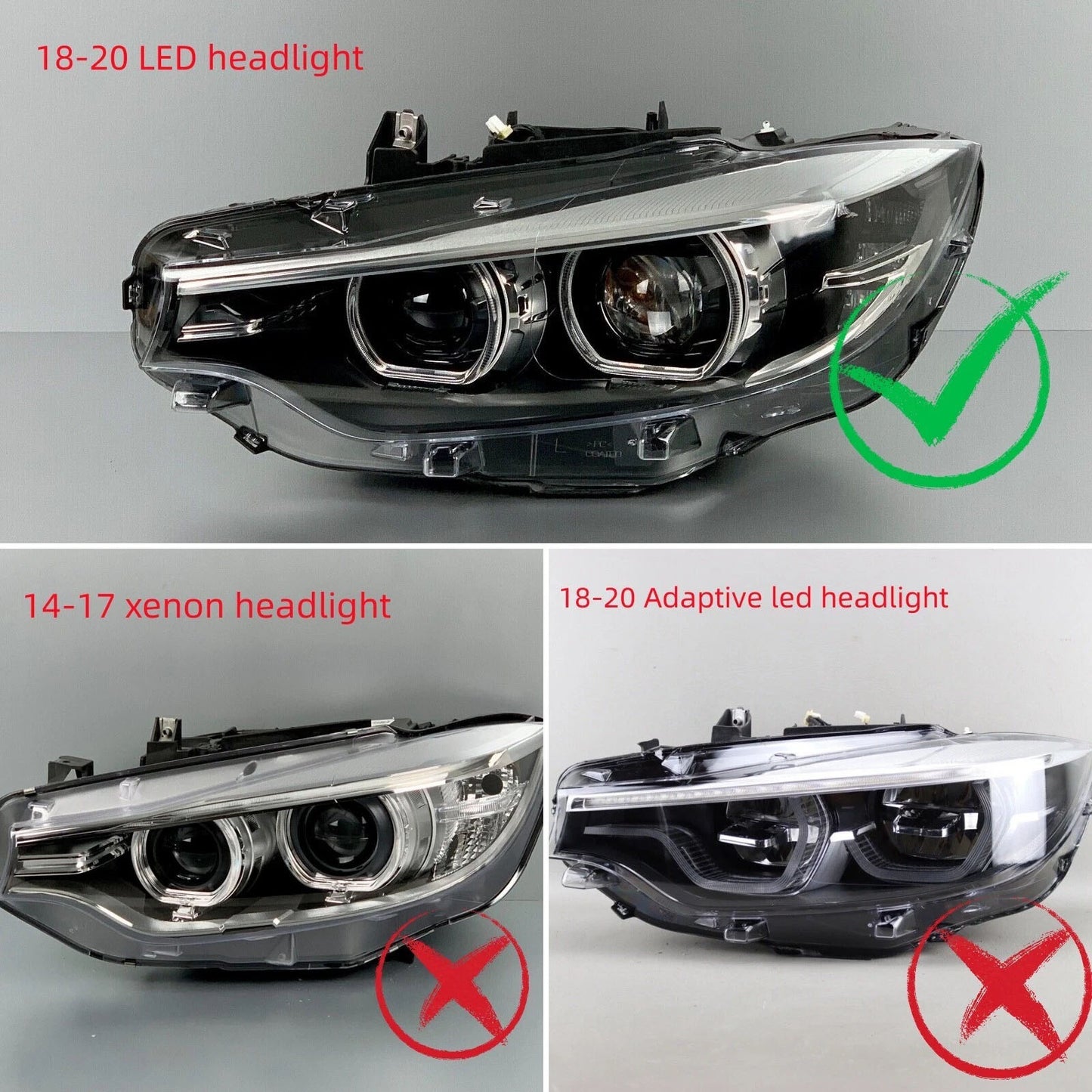 For BMW M3 M4 RGBW DRL F80 F82 F32 F36 LED HEADLIGHT MODIFIED LED Modules Fits LED Headlights