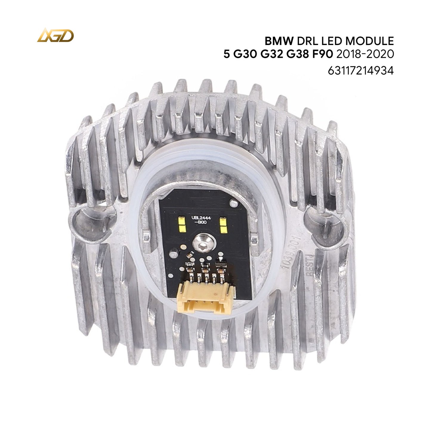 LED DRL Module With Heat Sink for BMW 2018-2020 5' G31 G30 G38 F90 with Angel Eye Ring Fits Non-adaptive Headlight