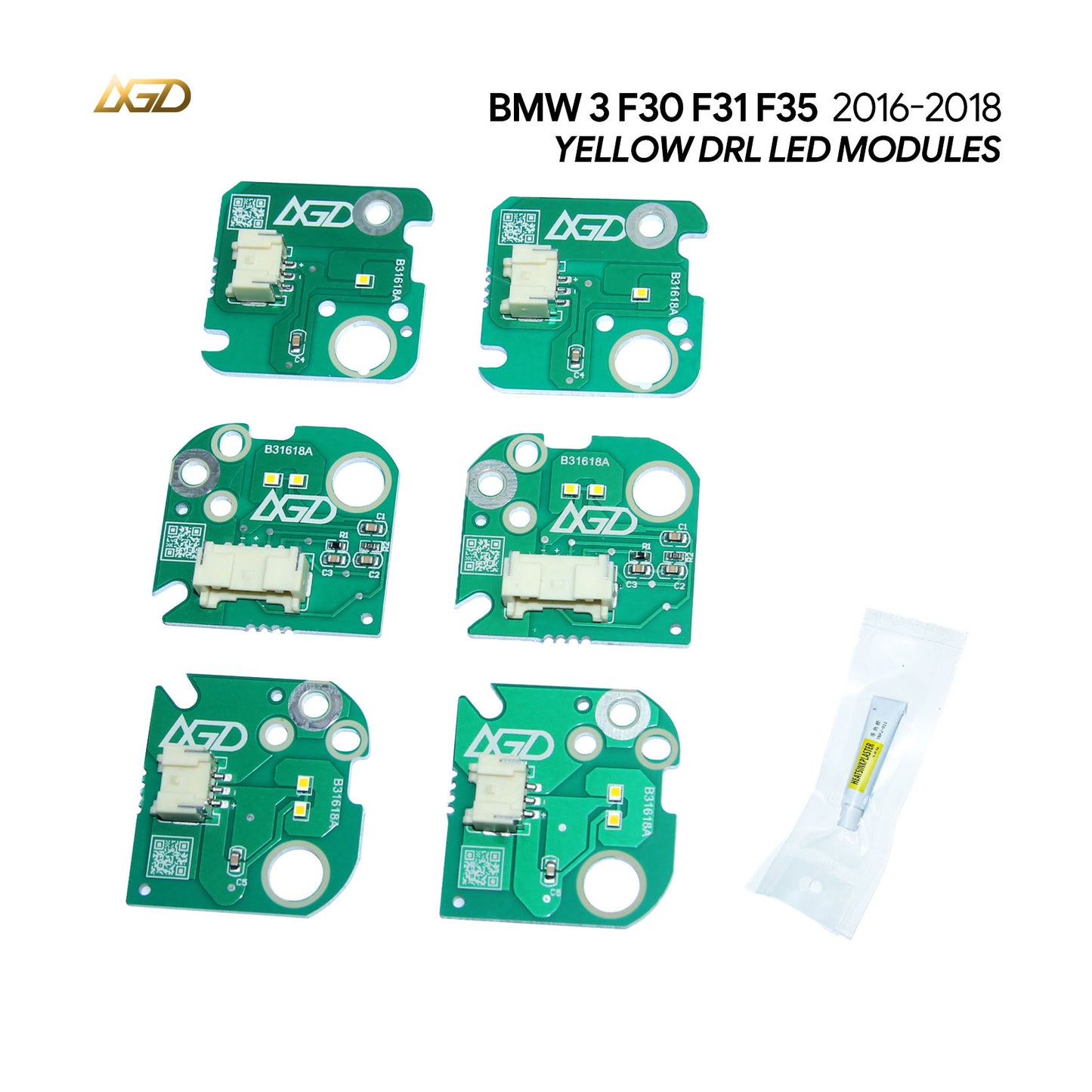 BMW 3 Series F30 F35 F31 320 325 330 16-19 Daytime Running Light LED Board Module Set