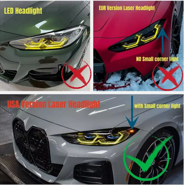 DRL Modules For BMW G80 M3 G82 M4 G22 G26 2020-2024 Daytime Running Light LED Boards Fit Laser Headlight US Version