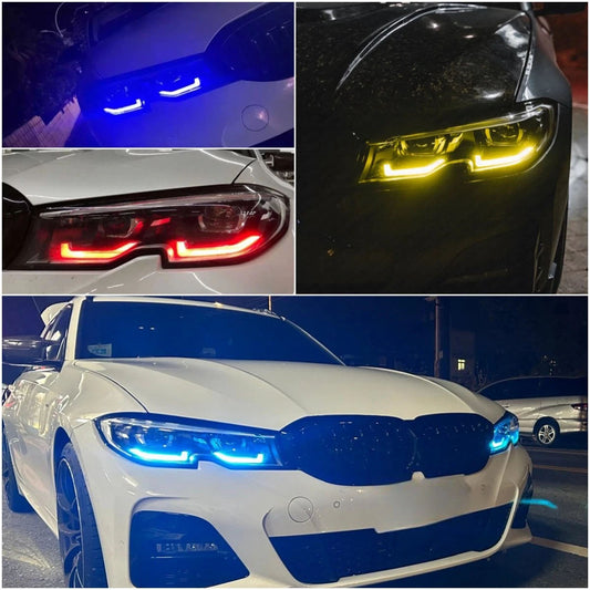 DRL LED Modules For 2019-2022 BMW 3 Series G20 G21 G28 320i 330i M340i Fits Laser Headlight EU Version BMW Laserlicht S5AZA