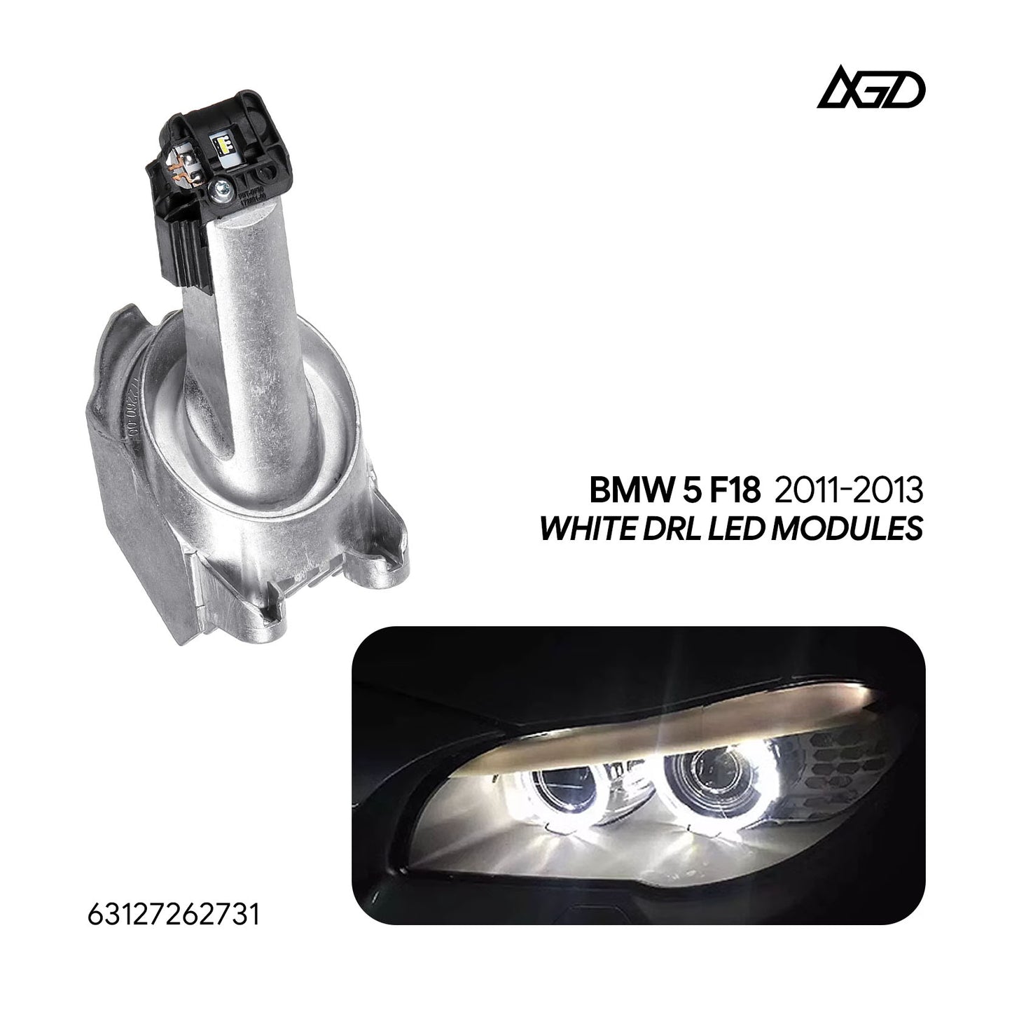 Angel Eye RGBW DRL LED Module 63127262731 For BMW F07 GT F10 F11 F18 2011-2013 Xenon Headlight