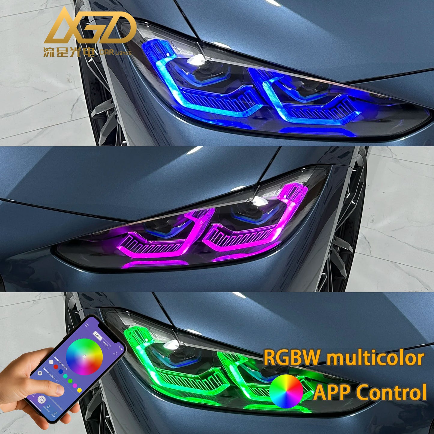 DRL Modules For BMW G80 M3 G82 M4 G22 G26 2020-2024 Daytime Running Light LED Boards Fit Laser Headlight US Version