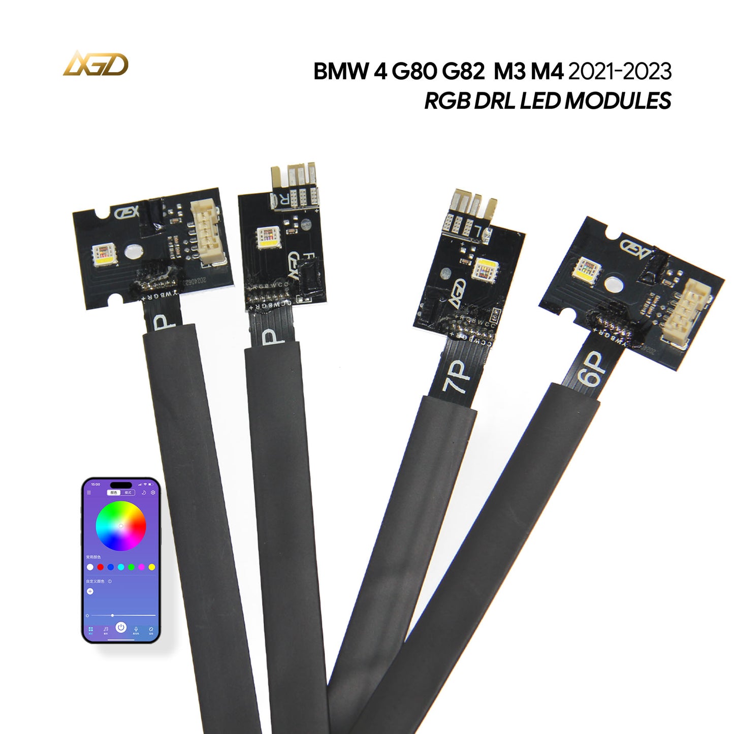 CSL Style Angel Eye DRL Modules for BMW 3 Series G80 G81 M3 4 Series G82 M4 G22 G26 Fits Global LED Headlight