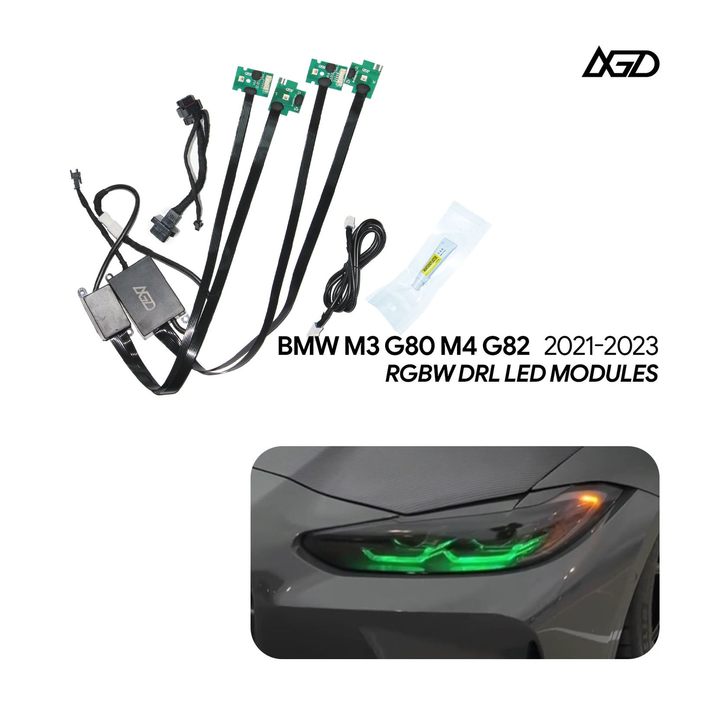 CSL Style Angel Eye DRL Modules for BMW 3 Series G80 G81 M3 4 Series G82 M4 G22 G26 Fits Global LED Headlight