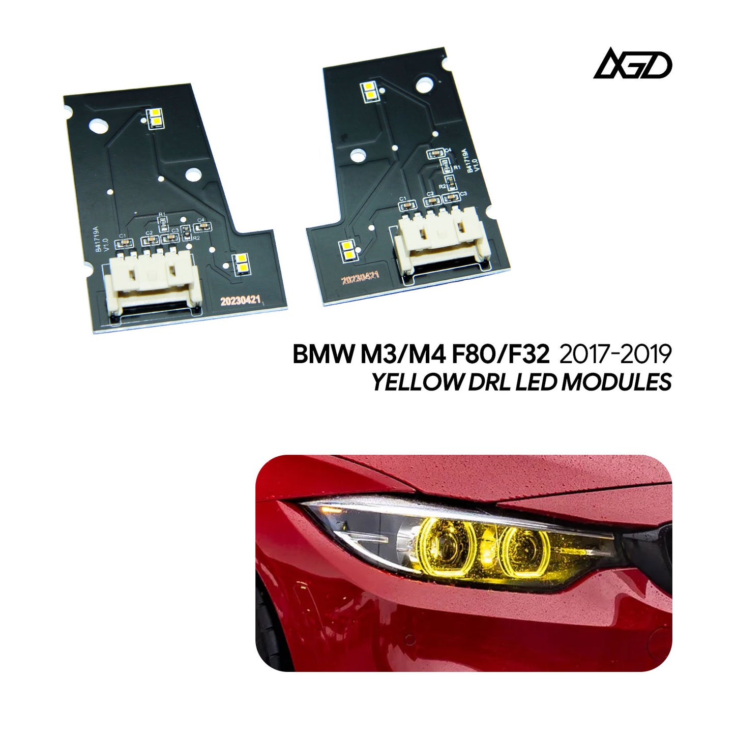 For BMW M3 M4 RGBW DRL F80 F82 F32 F36 LED HEADLIGHT MODIFIED LED Modules Fits LED Headlights