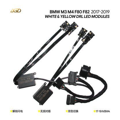 Daytime Running Light For BMW 2018-2020 M3 M4 F80 F32 F36 F33 F82 Angel Eyes DRL Fits Adaptive LED Headlight Only S552A