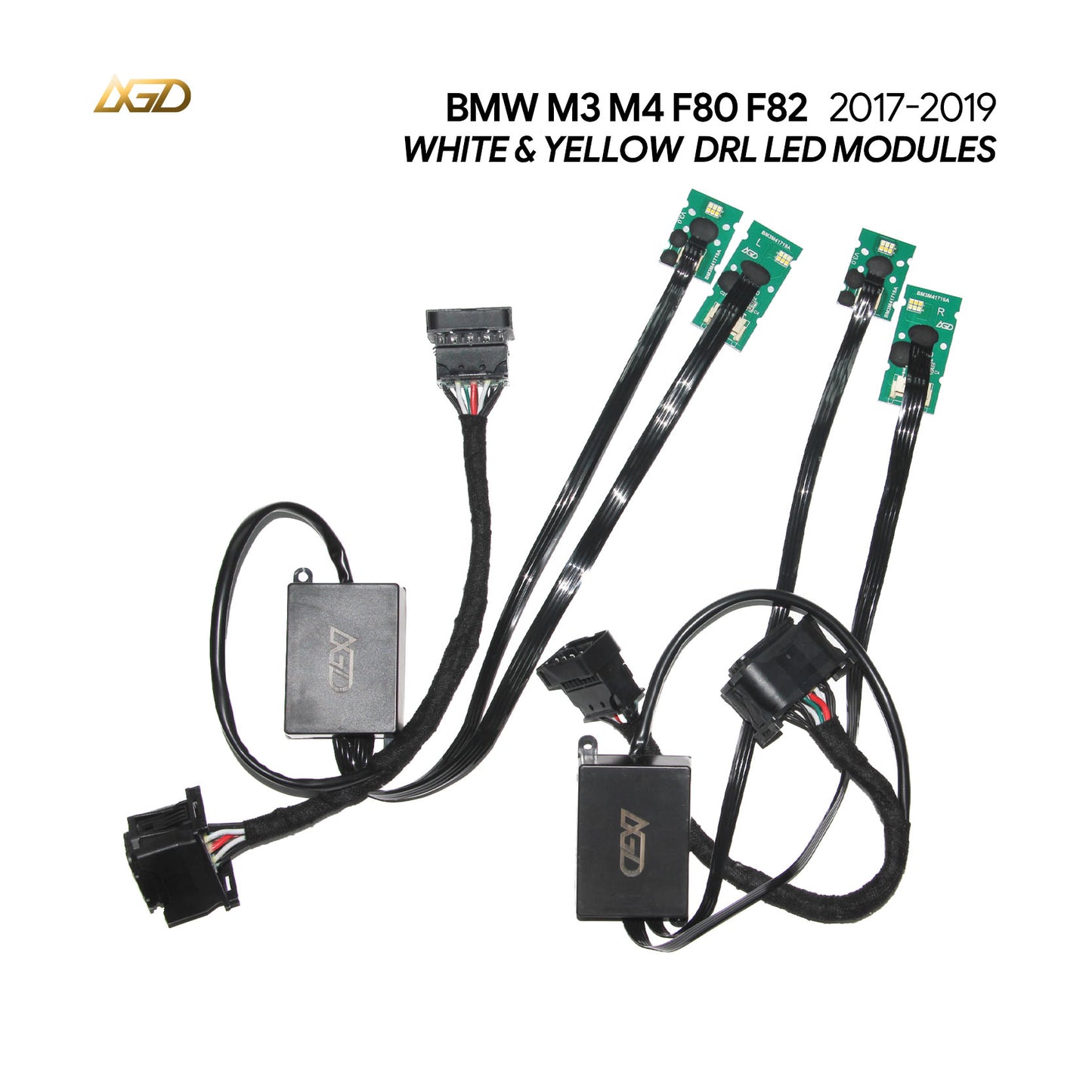 Daytime Running Light For BMW 2018-2020 M3 M4 F80 F32 F36 F33 F82 Angel Eyes DRL Fits Adaptive LED Headlight Only S552A