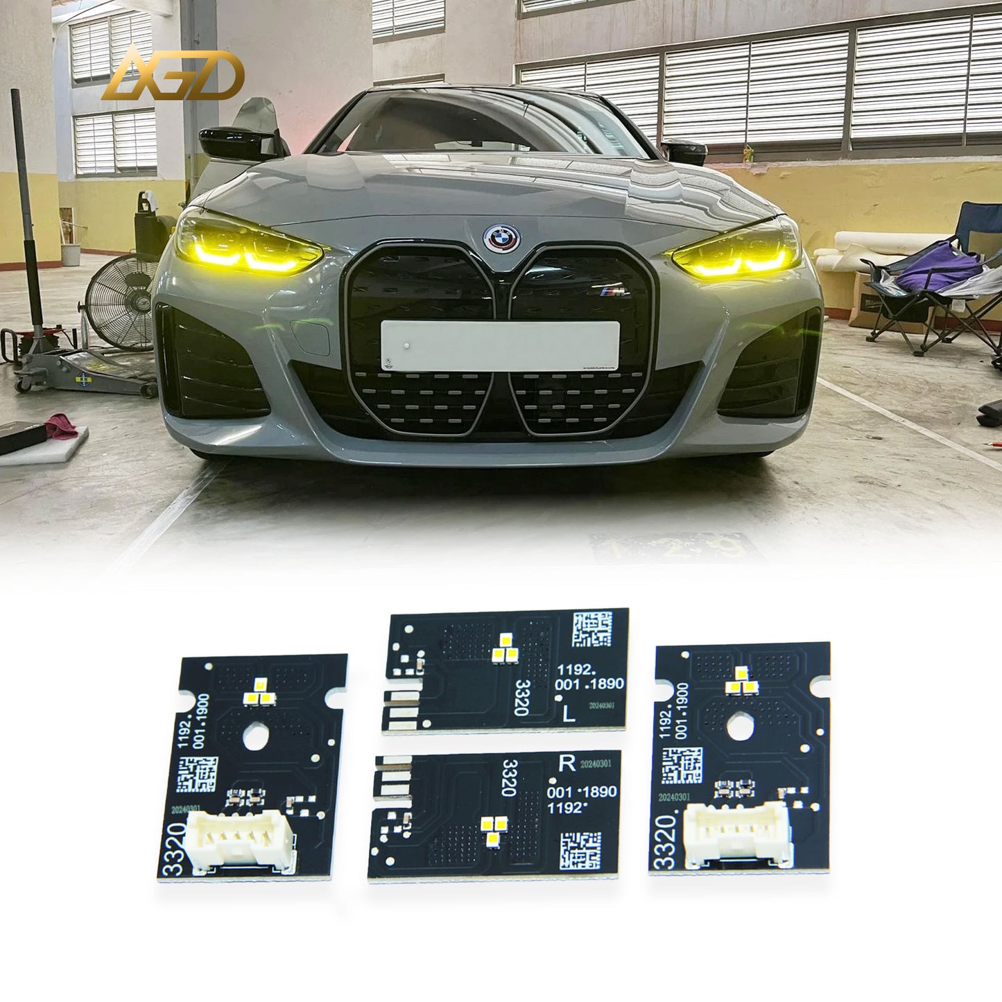 CSL Style Angel Eye DRL Modules for BMW 3 Series G80 G81 M3 4 Series G82 M4 G22 G26 Fits Global LED Headlight